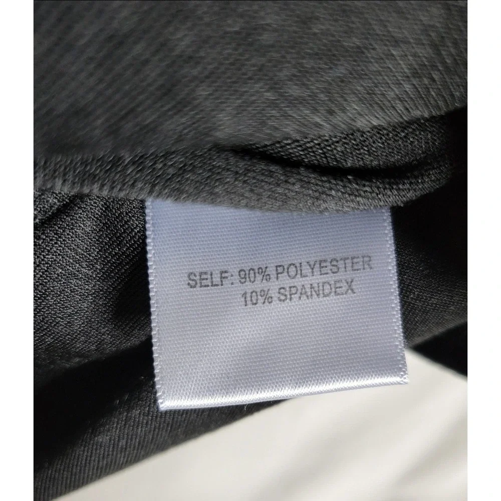 Modern Works Black Velvet Twist Sleeveless Blouse Boat Neck L Dark Romance